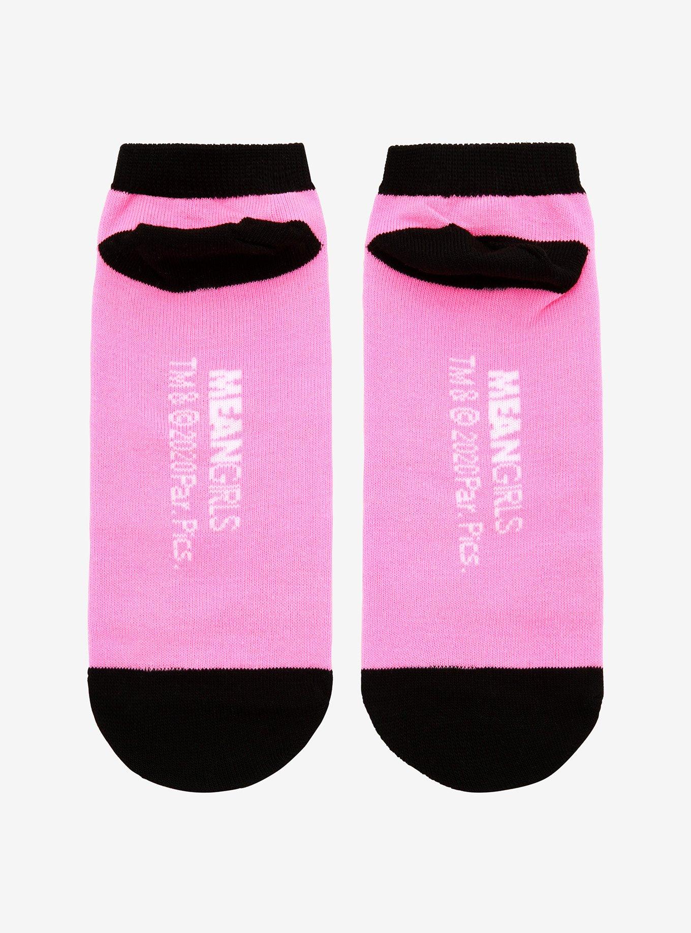 Mean Girls Burn Book No-Show Socks, , alternate