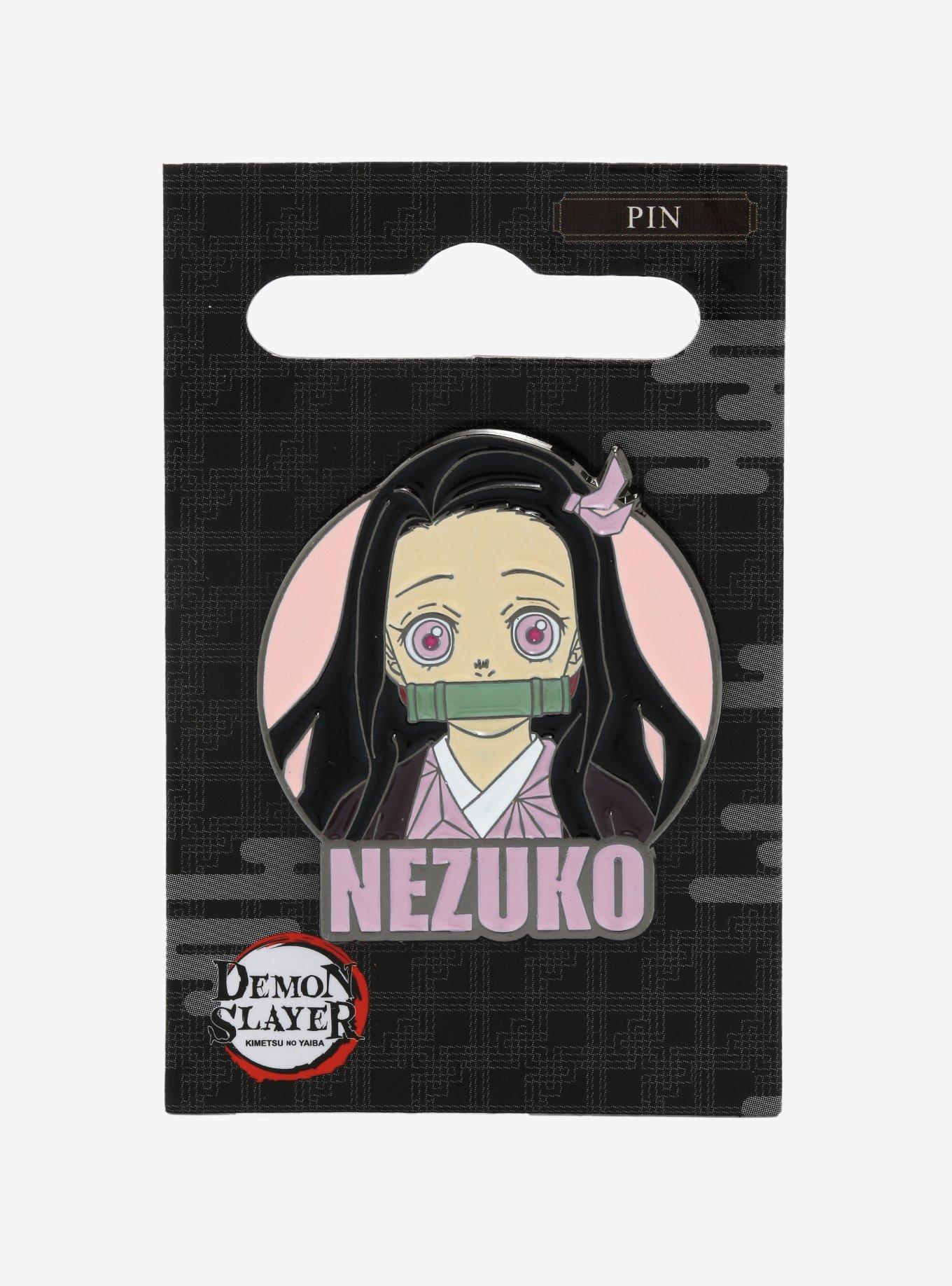 Demon Slayer: Kimetsu no Yaiba Nezuko Pink Enamel Pin, , alternate