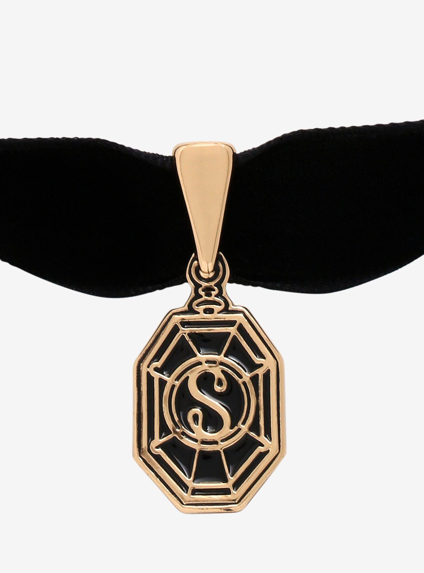 Harry Potter Slytherin Velvet Choker, , alternate