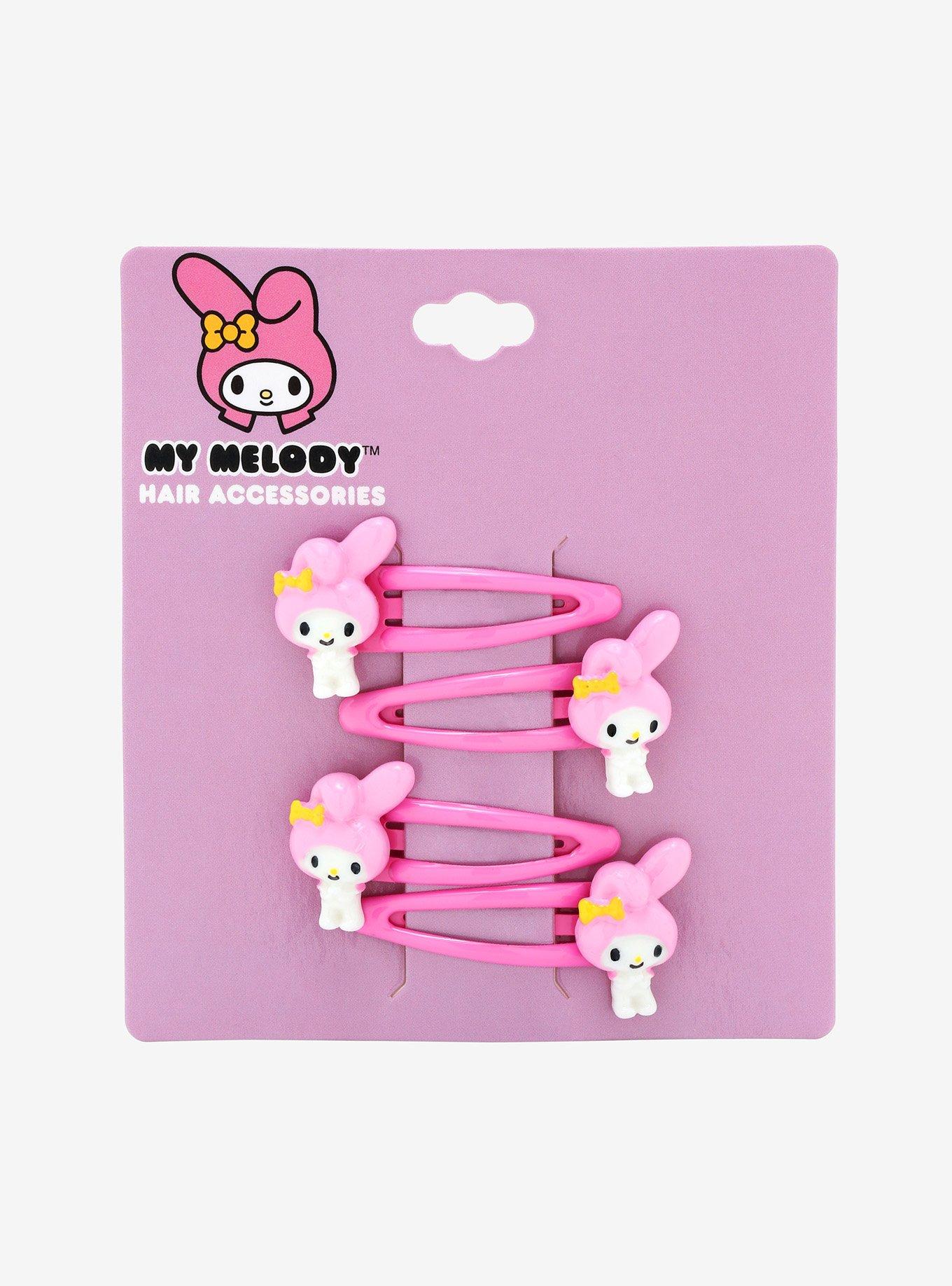 My Melody Pink Hair Clip Set, , alternate