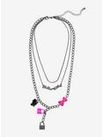 Hello Kitty Padlock Layered Necklace, , alternate