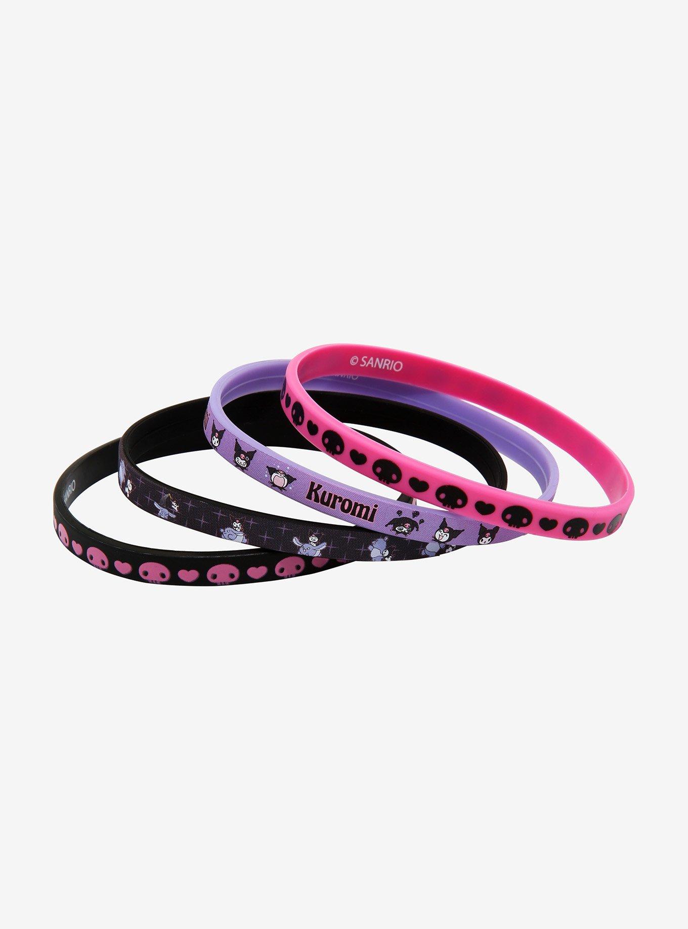 Kuromi Rubber Bracelet Set, , alternate
