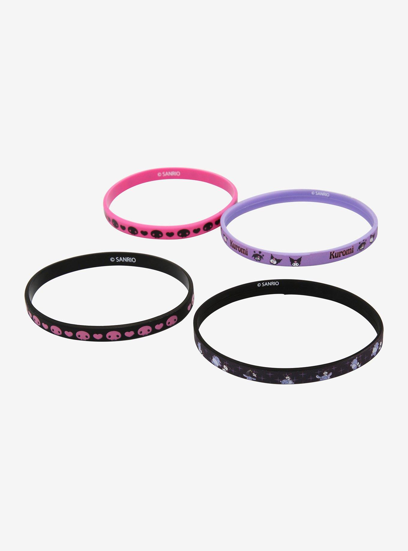 Kuromi Rubber Bracelet Set, , alternate