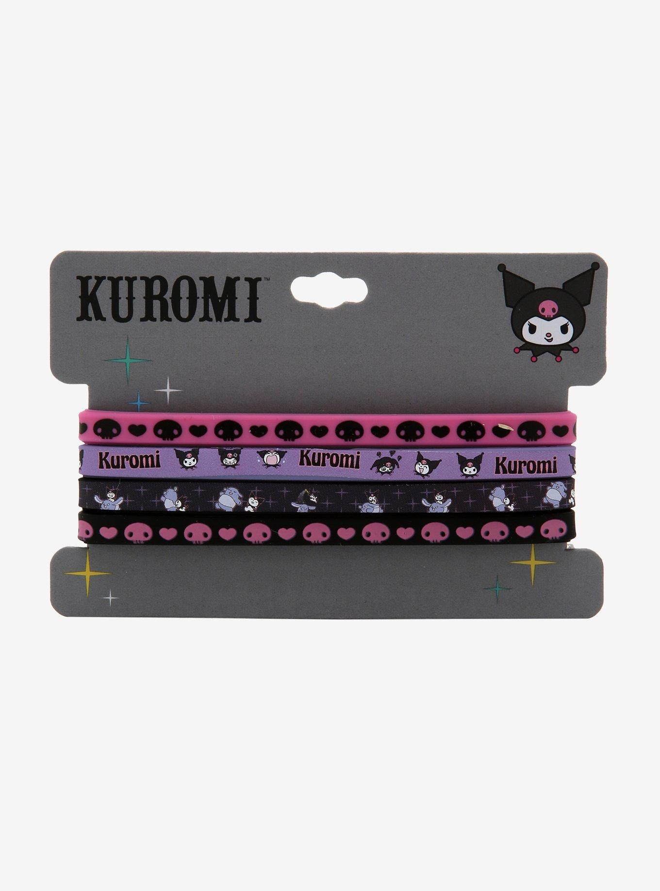 Kuromi Rubber Bracelet Set, , alternate