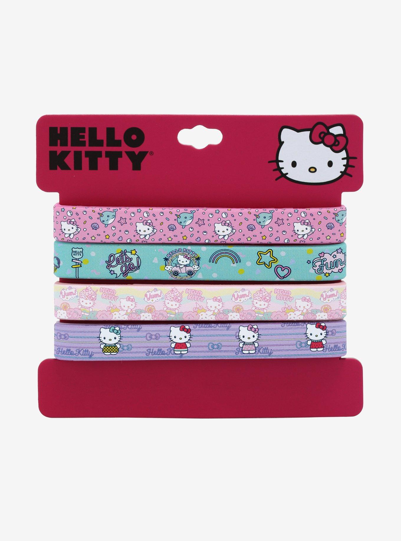Hello Kitty Pastel Rubber Bracelet Set, , alternate