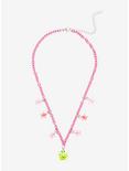 Keroppi Pink Charm Necklace, , alternate