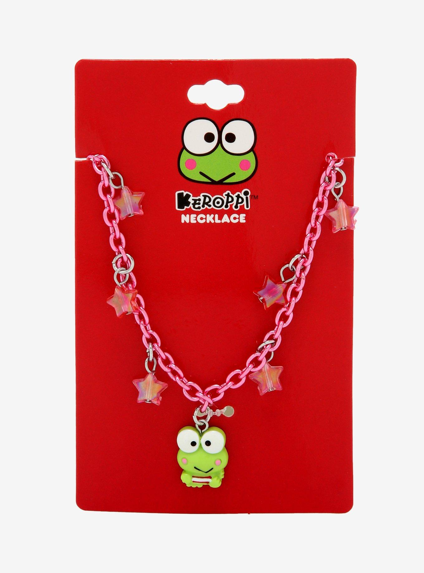 Keroppi Pink Charm Necklace, , alternate
