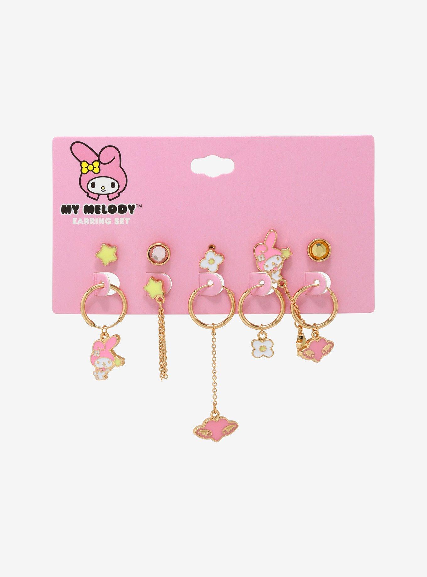 My Melody Mismatch Earring Set, , alternate