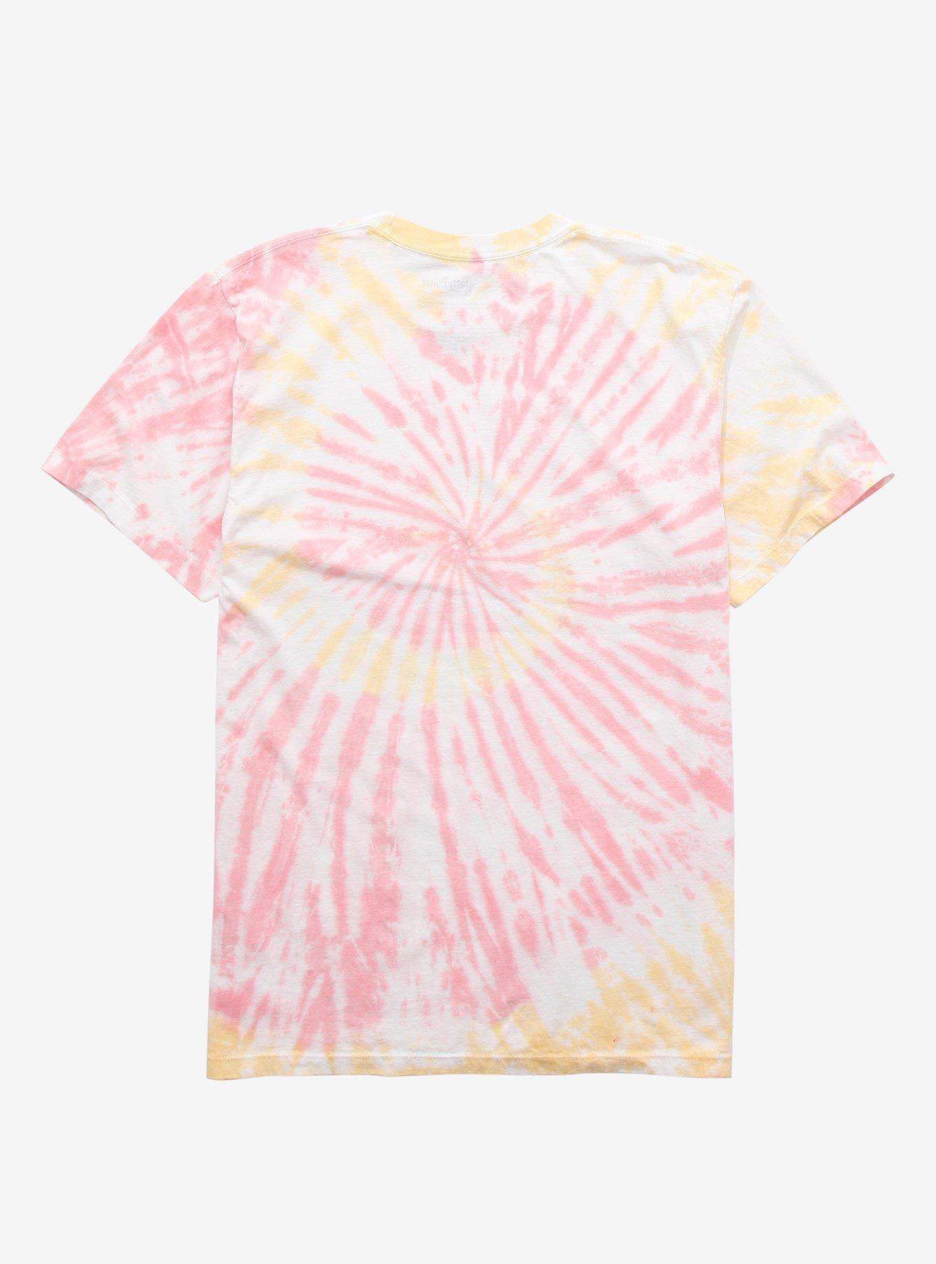 Harry Potter Golden Trio Anime Art Tie-Dye Boyfriend Fit Girls T-Shirt, MULTI, alternate