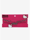 Hello Kitty Dark Safety Pin Necklace Set, , alternate