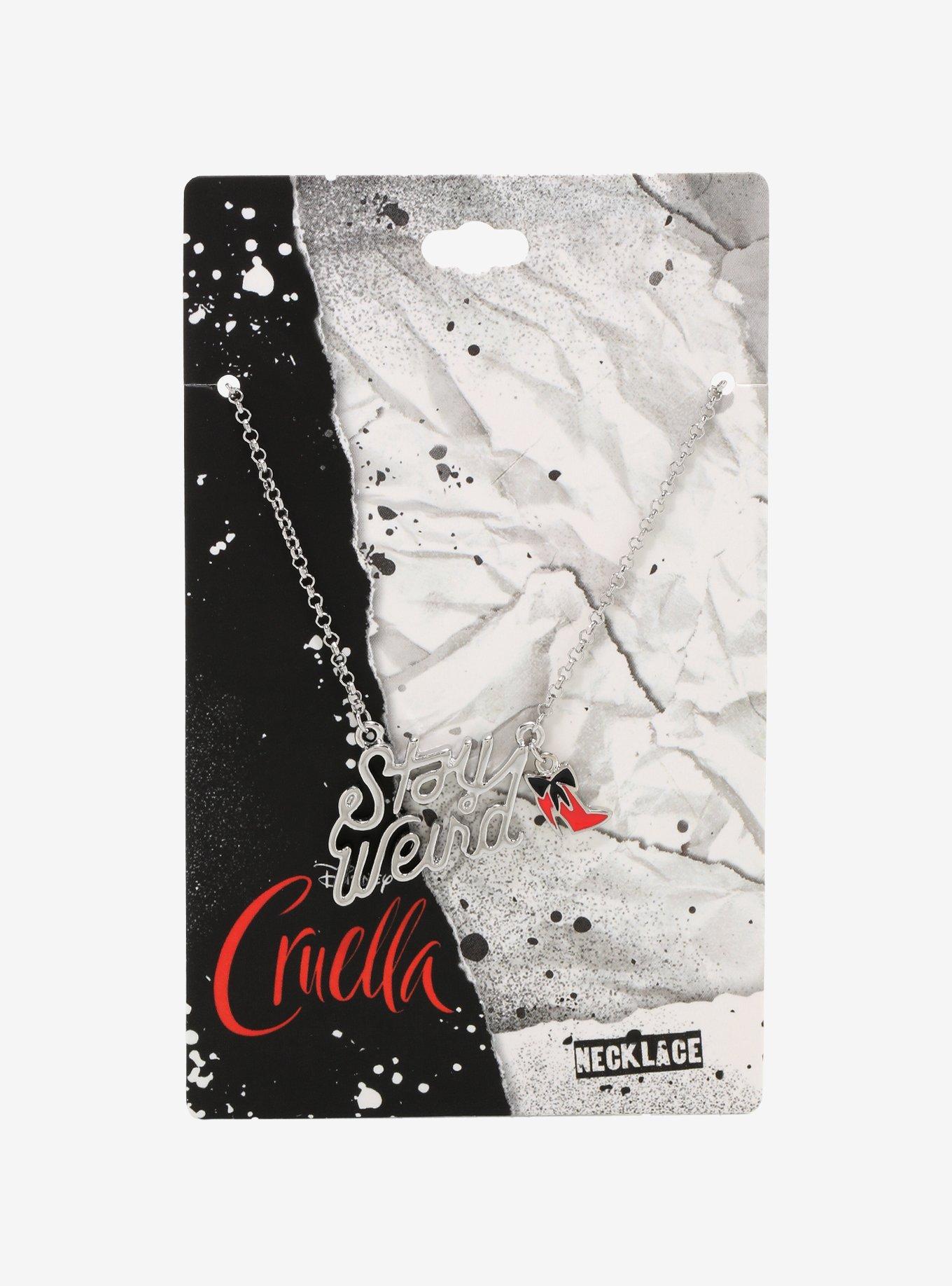 Disney Cruella Stay Weird Necklace, , alternate