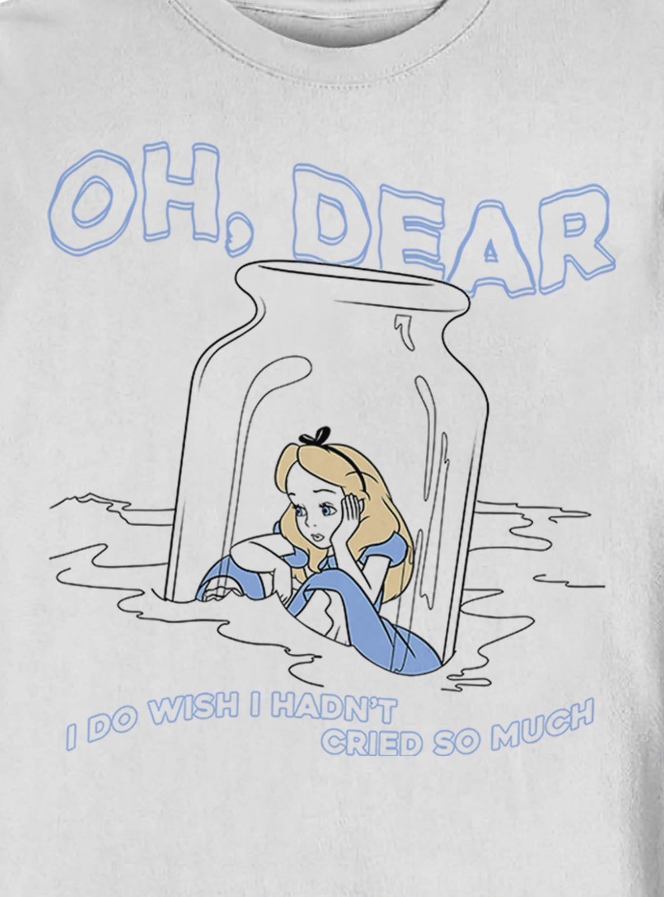 Disney Alice Wonderland Dear Tears Crew Sweatshirt
