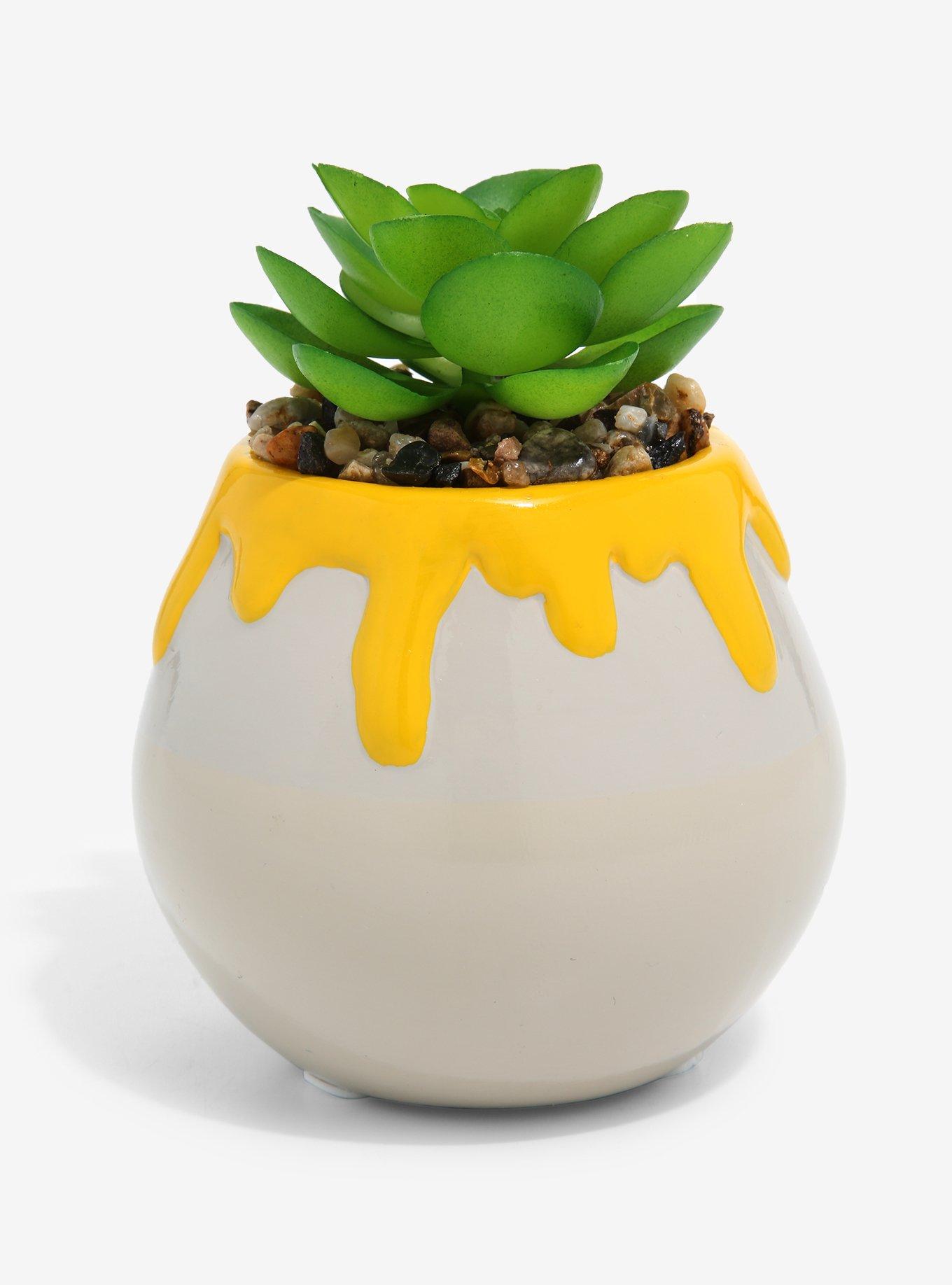 Disney Winnie the Pooh Hunny Pot Faux Succulent Planter, , alternate