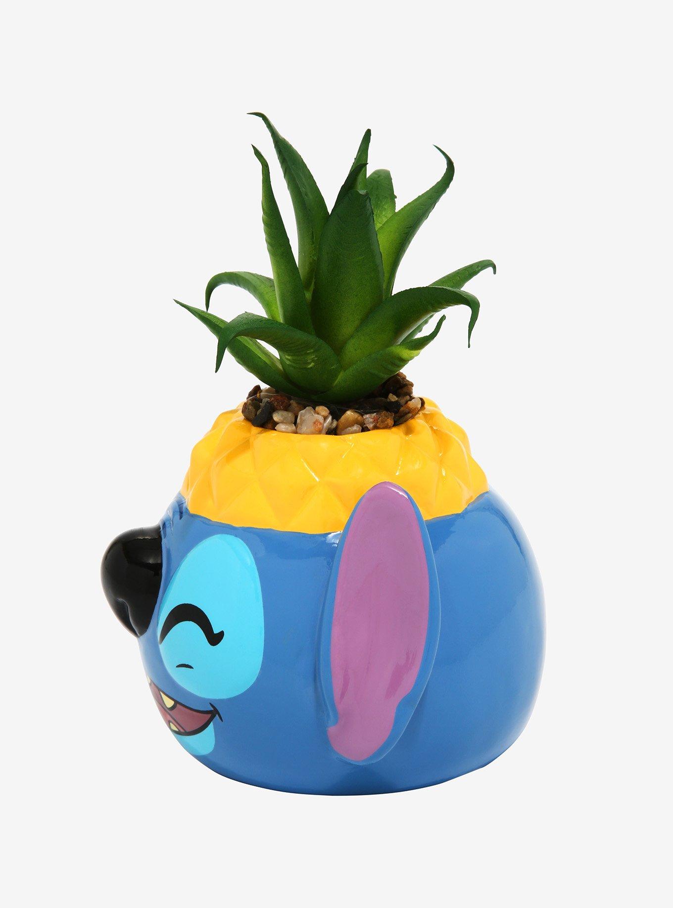 Disney Lilo & Stitch Pineapple Stitch Faux Succulent Planter, , alternate