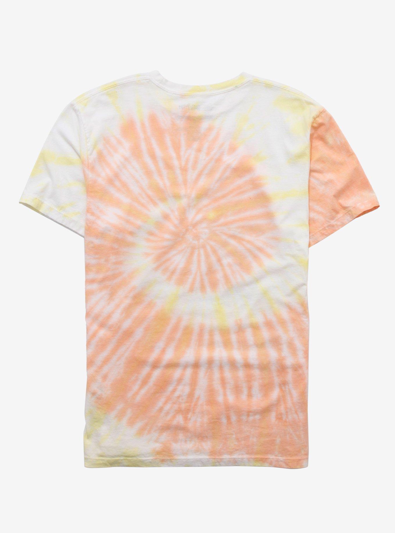 Harry Potter Hufflepuff Sketch Tie-Dye Boyfriend Fit Girls T-Shirt, MULTI, alternate
