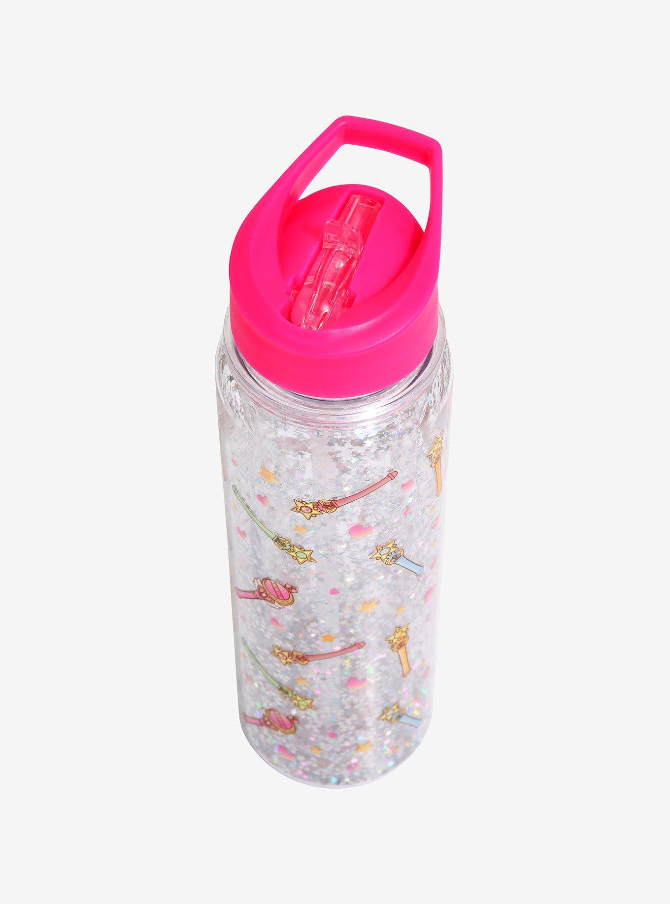 Sailor Moon Wands Glitter Water Bottle, , alternate