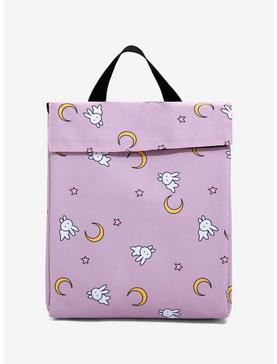 Sailor Moon Crescent Moons & Bunnies Allover Print Lunch Sack, , hi-res