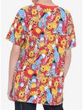 Disney Winnie The Pooh Collage Oversized Girls T-Shirt, MULTI, alternate