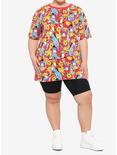 Disney Winnie The Pooh Collage Oversized Girls T-Shirt Plus Size, MULTI, alternate