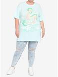 Studio Ghibli Spirited Away Haku Mint Oversized Girls T-Shirt Plus Size, MINT, alternate