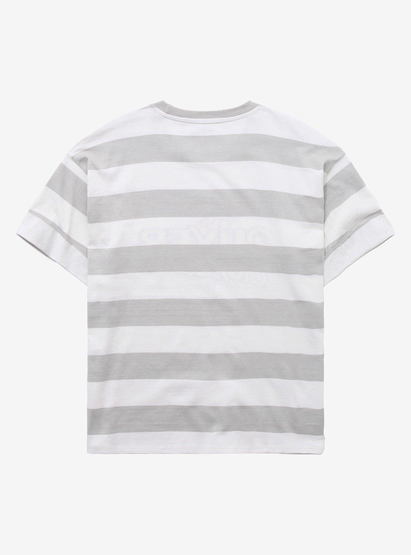 Disney Oliver & Company Striped Women's T-Shirt - BoxLunch Exclusive, GREY STRIPE, alternate