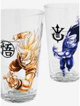 Dragon Ball Z Goku & Vegeta Monochrome Pint Glass Set, , alternate