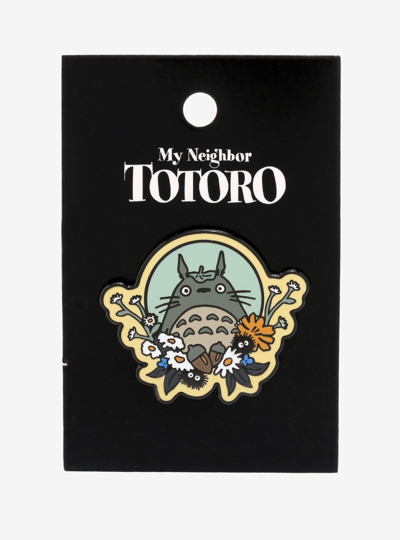 Studio Ghibli My Neighbor Totoro Floral Enamel Pin, , alternate