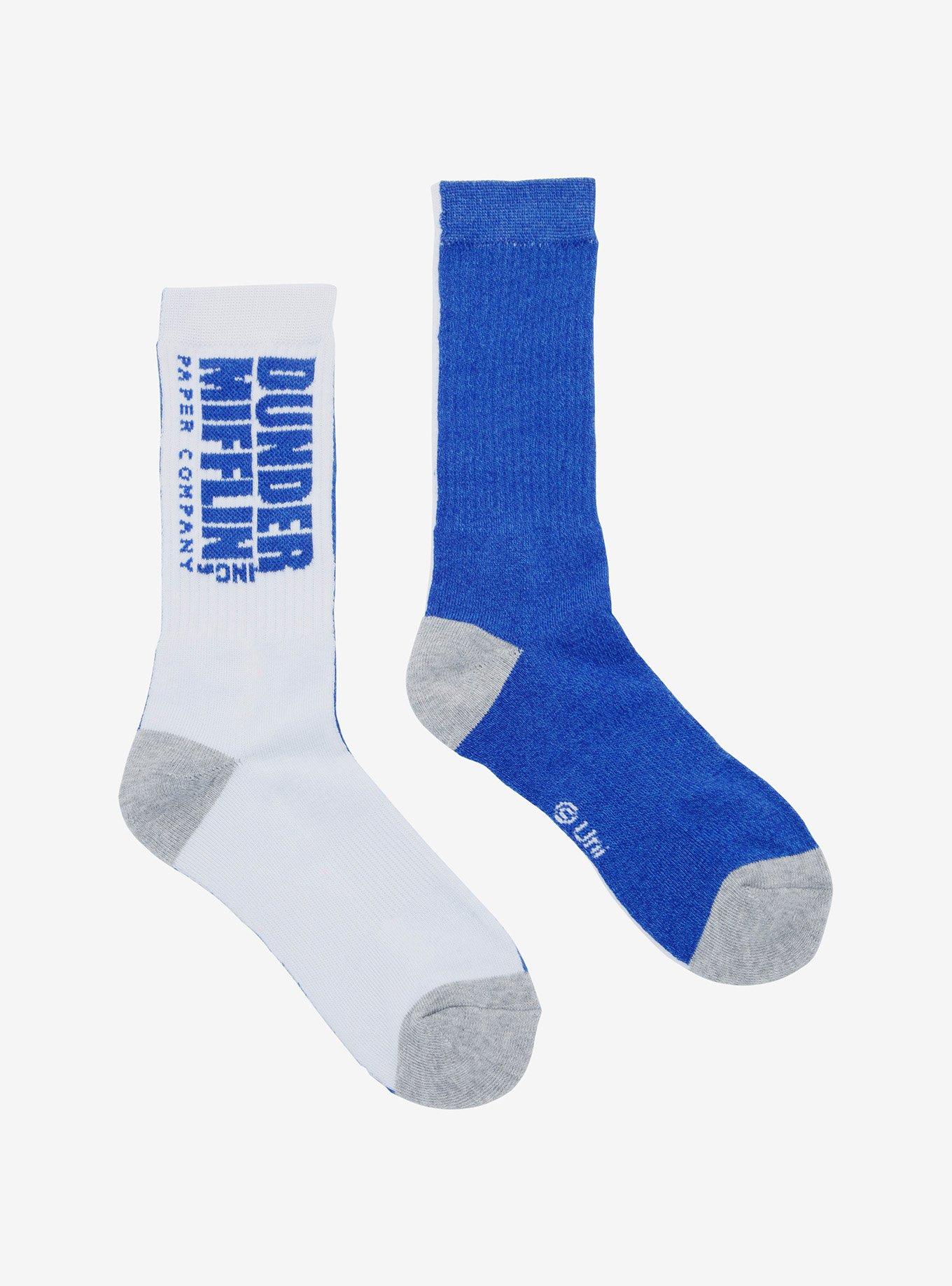 The Office Dunder Mifflin Crew Socks, , alternate