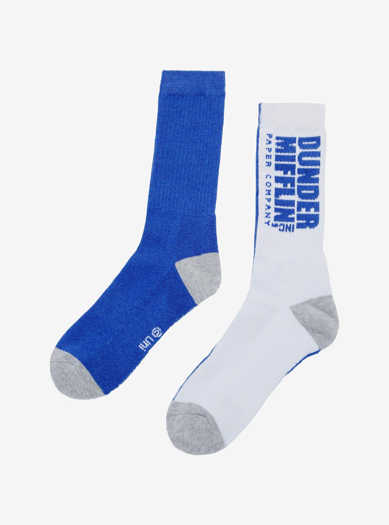 The Office Dunder Mifflin Crew Socks, , alternate