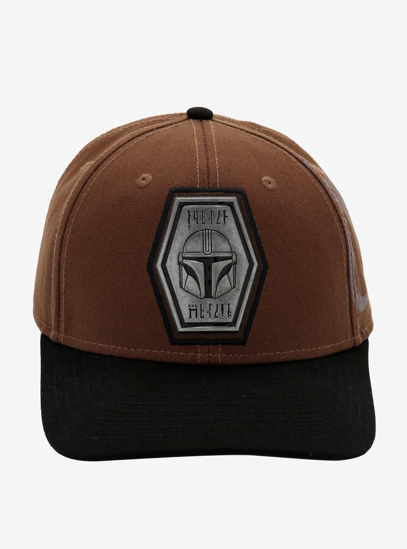 Star Wars The Mandalorian Metal Logo Snapback Hat, , alternate