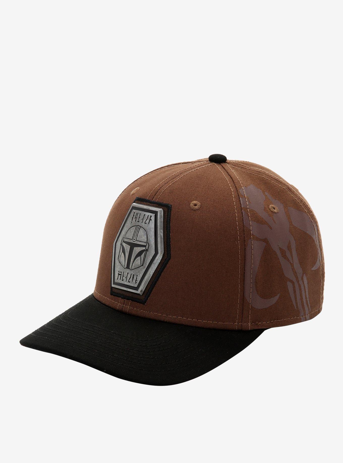 Star Wars The Mandalorian Metal Logo Snapback Hat, , alternate