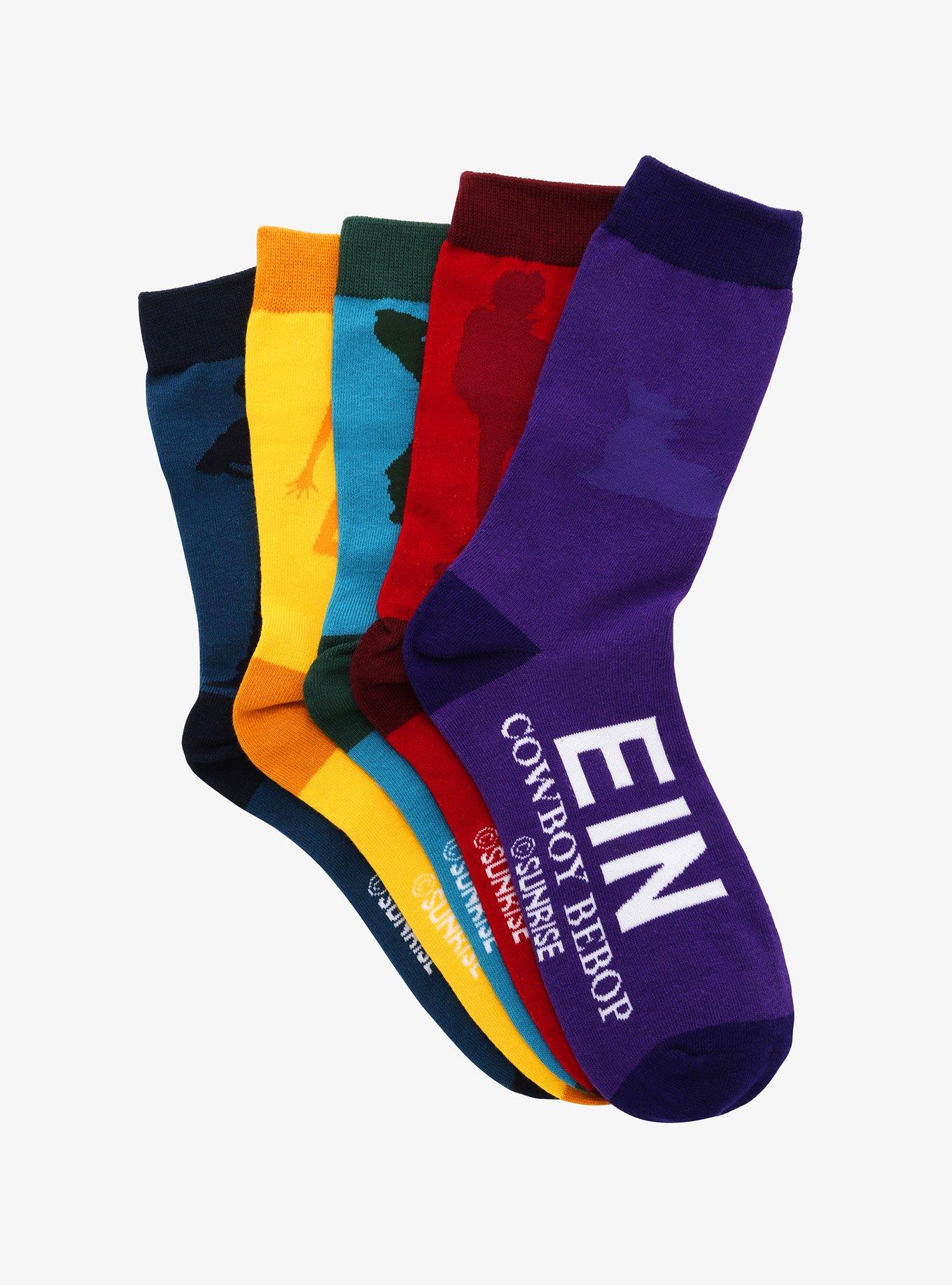 Cowboy Bebop Crew Socks 5 Pair, , alternate