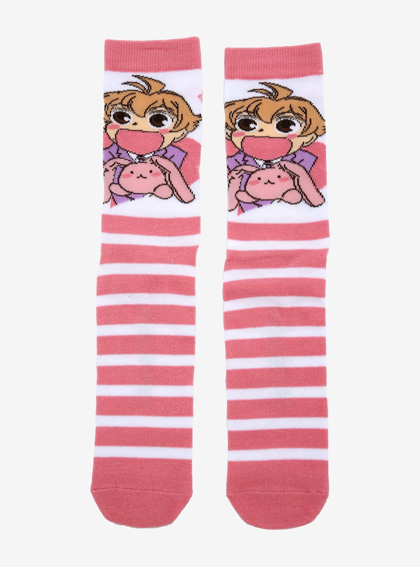Ouran High School Host Club Honey Usa-Chan Stripe Crew Socks, , alternate