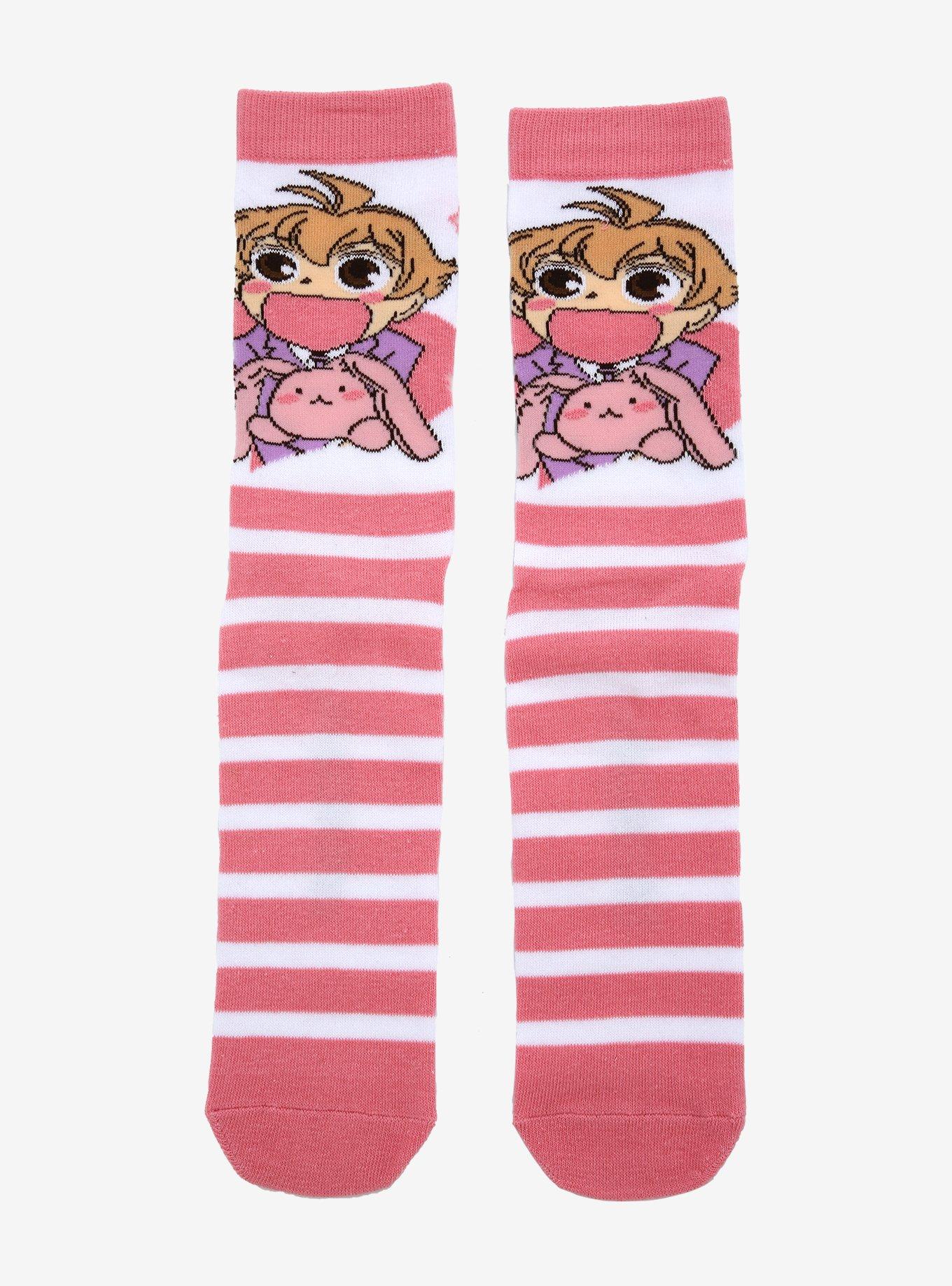 Ouran High School Host Club Honey Usa-Chan Stripe Crew Socks, , alternate