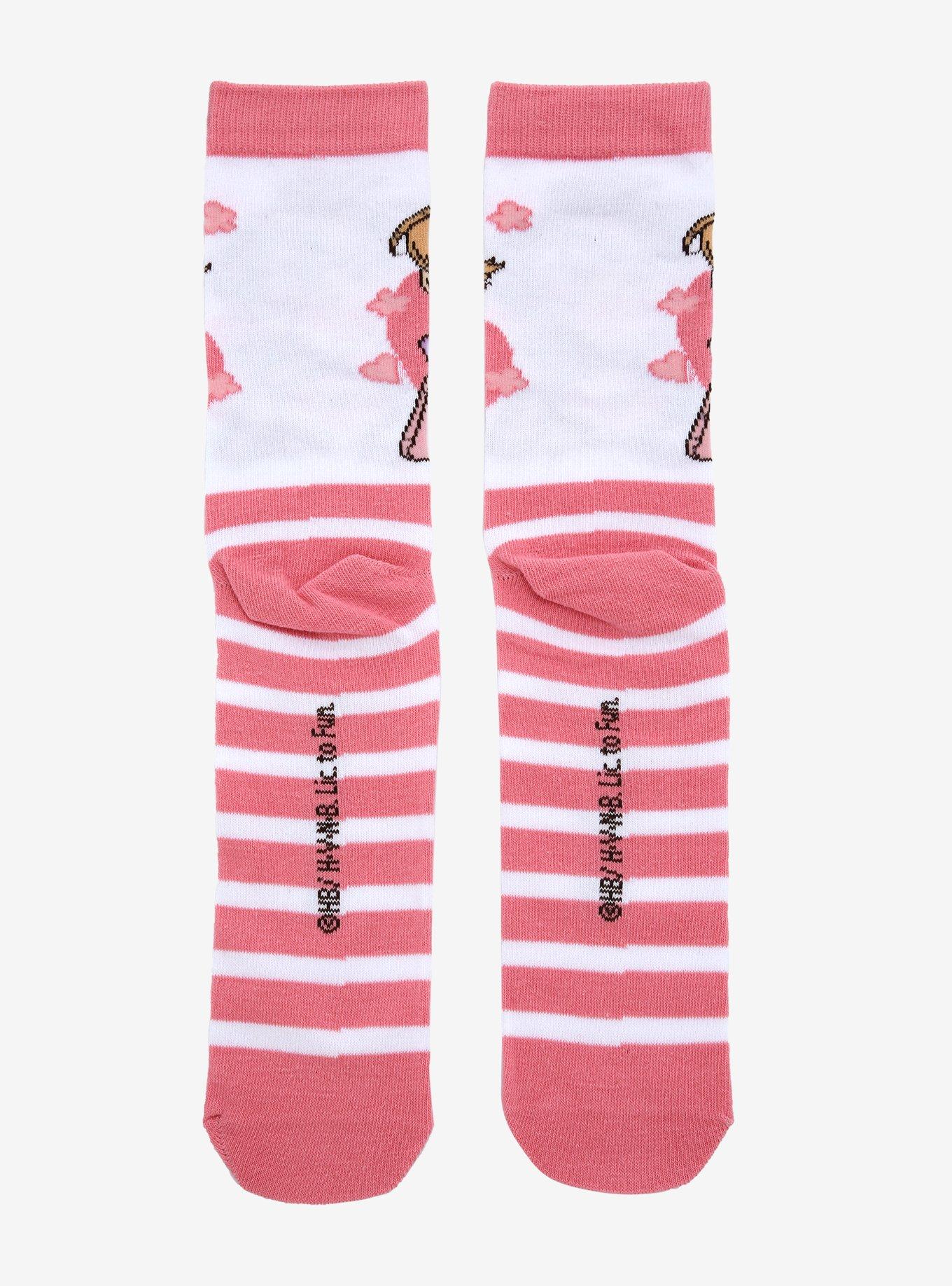 Ouran High School Host Club Honey Usa-Chan Stripe Crew Socks, , alternate