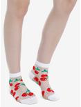 Cherry Sheer Ankle Socks, , alternate
