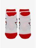 Yokai Fox Red & White No-Show Socks, , alternate