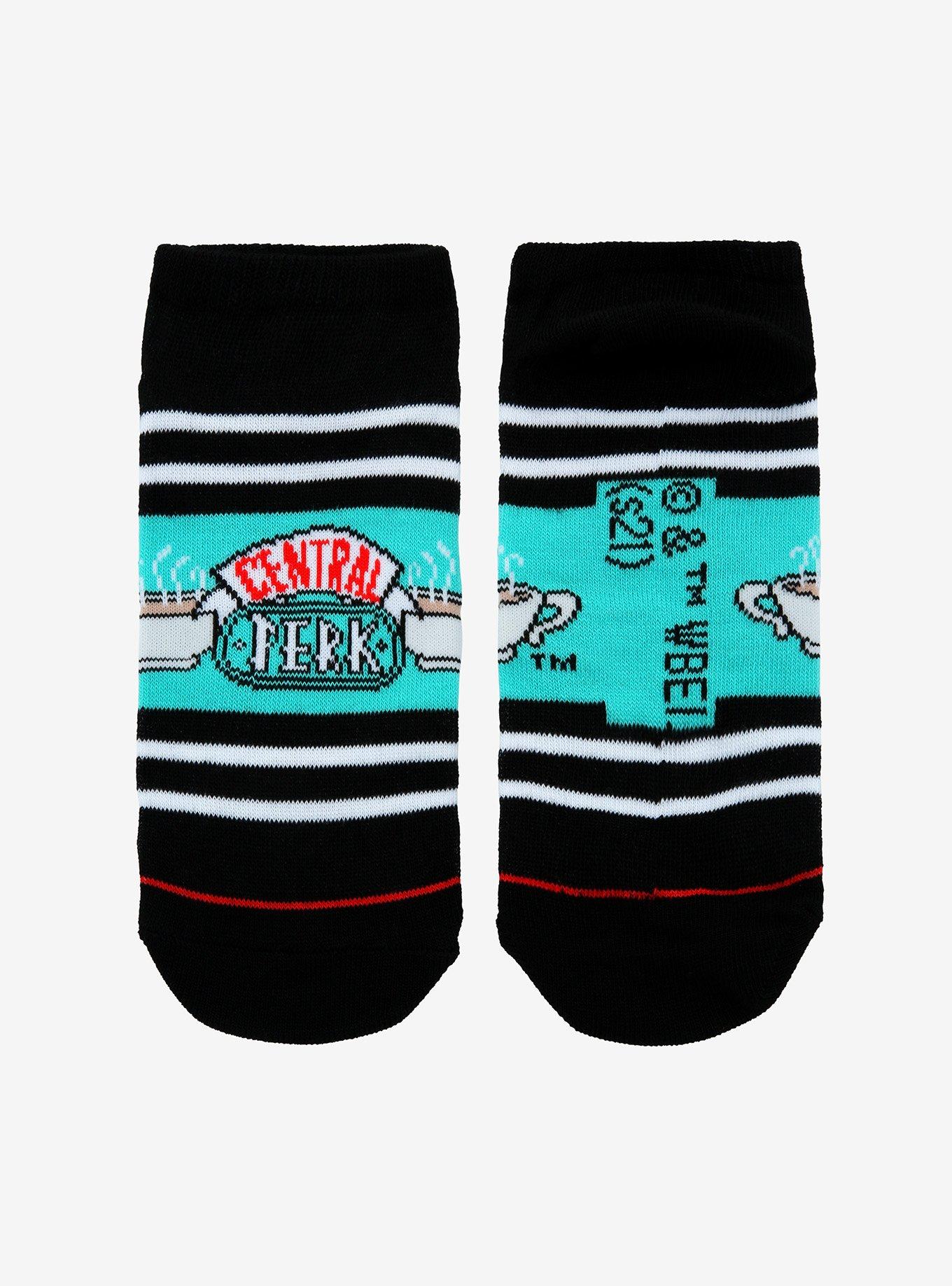 Friends Central Perk Stripe No-Show Socks, , alternate