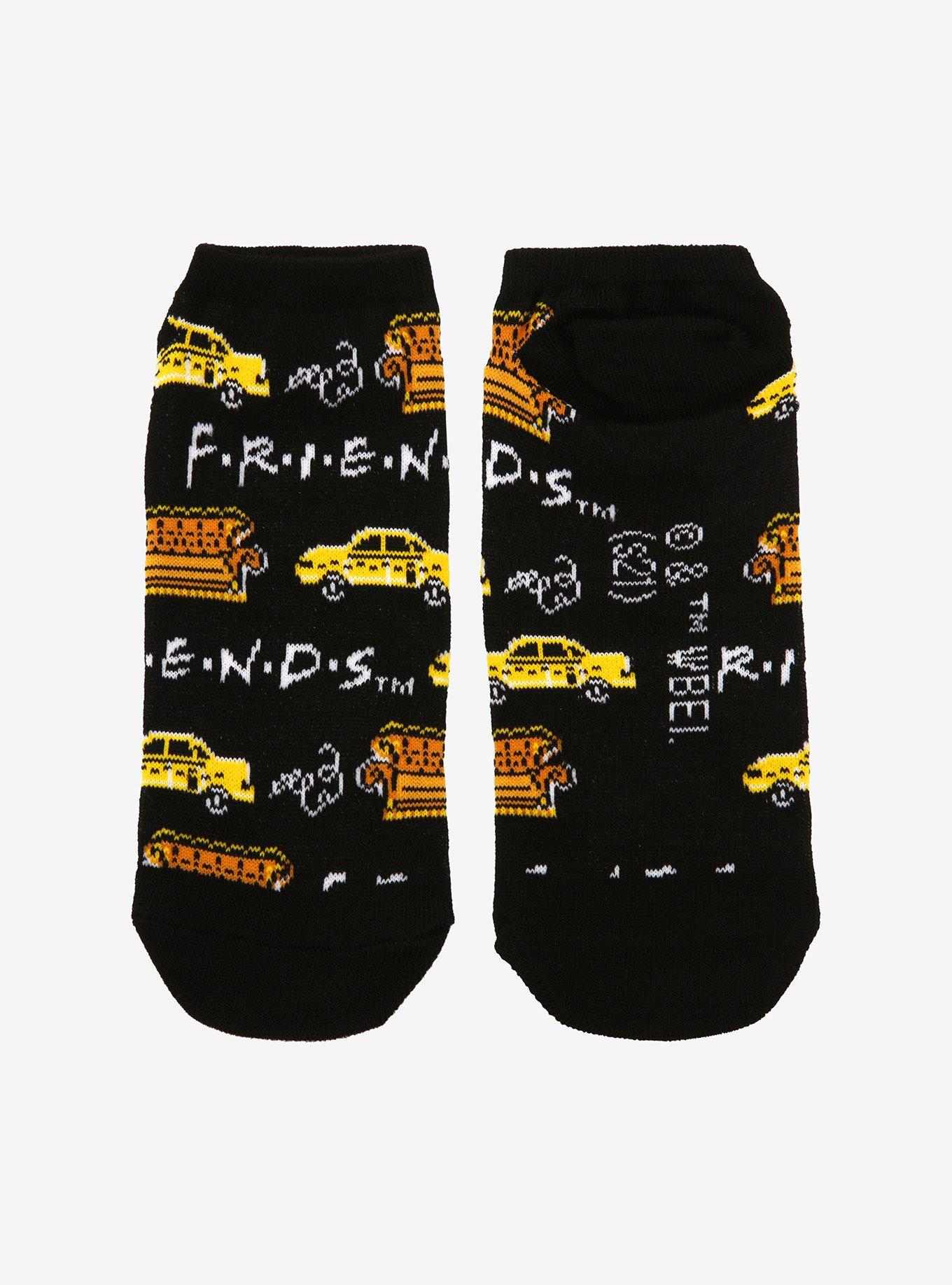 Friends Couch & Taxi No-Show Socks, , alternate