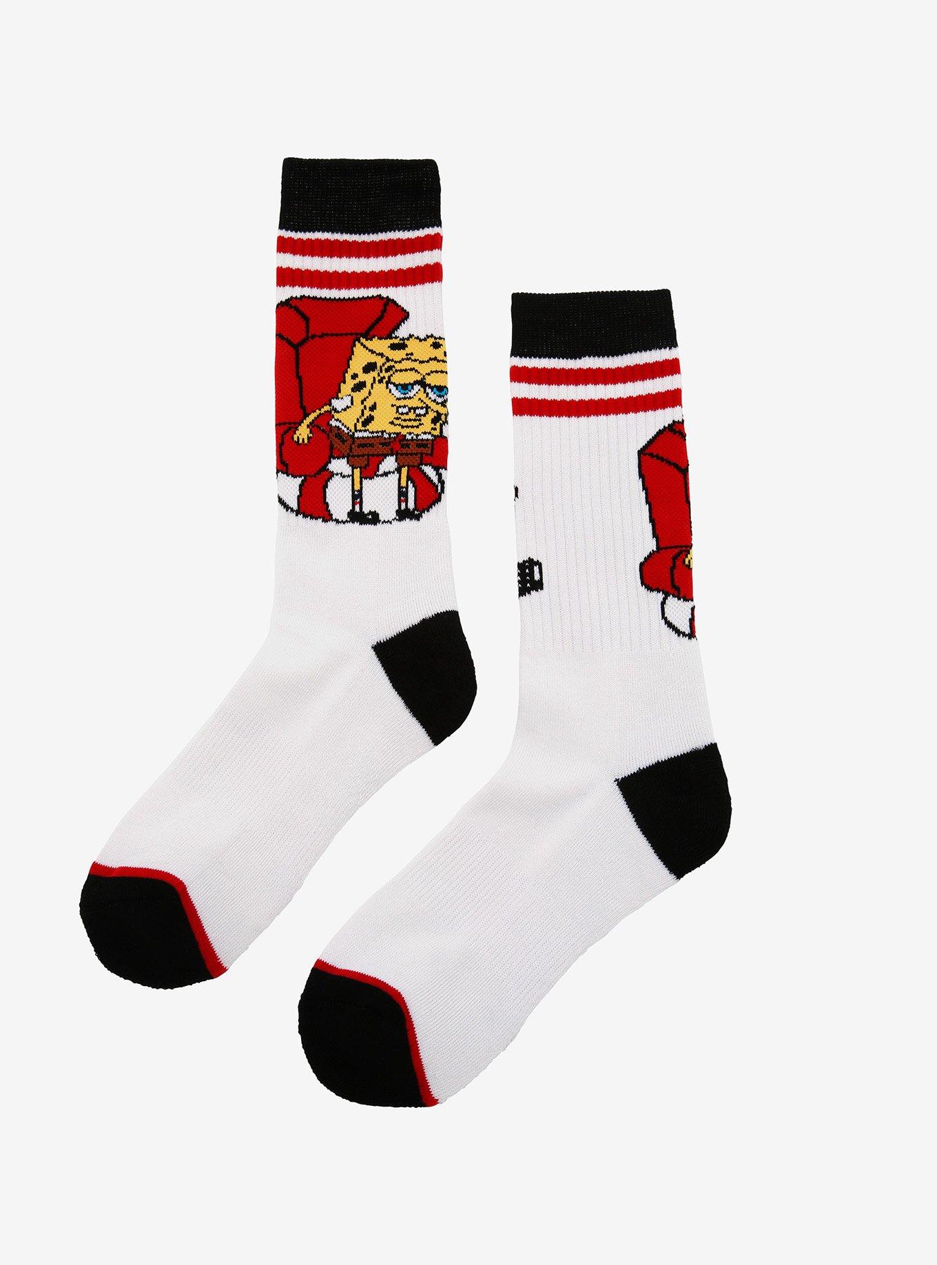 SpongeBob SquarePants Imma Head Out Crew Socks, , alternate