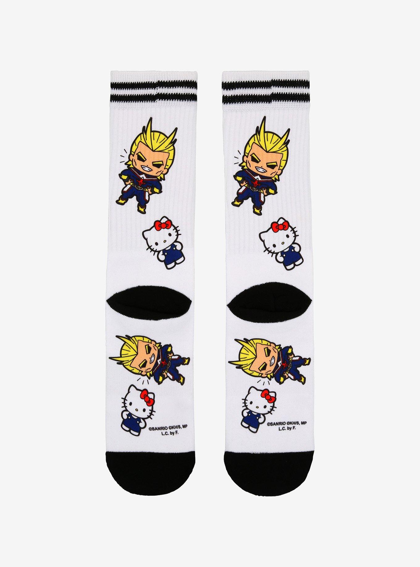 My Hero Academia X Hello Kitty And Friends Hello Kitty All Might Crew Socks, , alternate