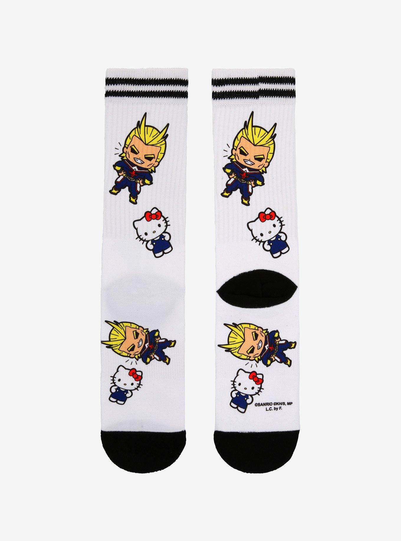 My Hero Academia X Hello Kitty And Friends Hello Kitty All Might Crew Socks, , alternate