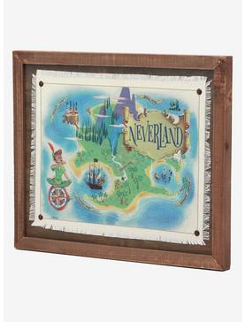 Disney Peter Pan Neverland Map Framed Wood Wall Decor, , hi-res