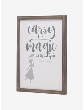 Disney Mary Poppins Carry The Magic Framed Wood Wall Decor, , hi-res