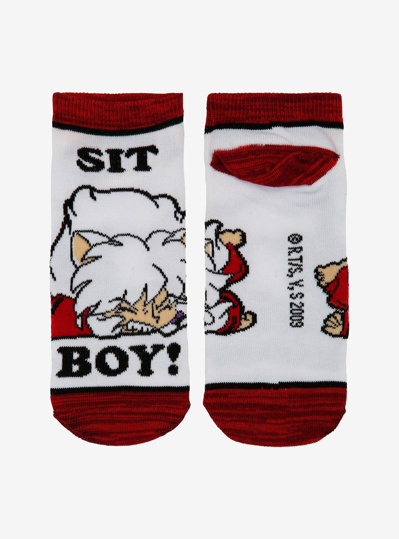 InuYasha Sit Boy No-Show Socks, , alternate