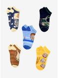 Avatar: The Last Airbender No-Show Socks 5 Pair, , alternate