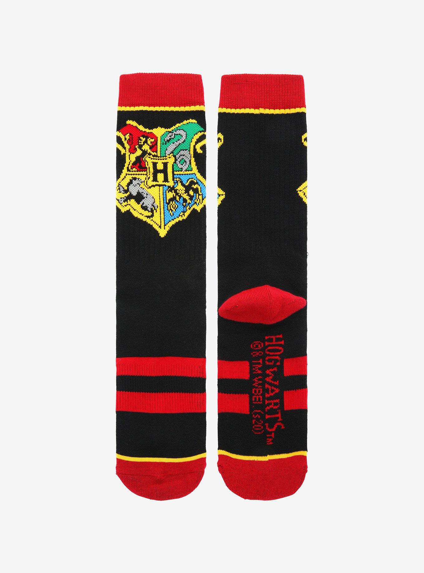 Harry Potter Hogwarts Crest Crew Socks, , alternate