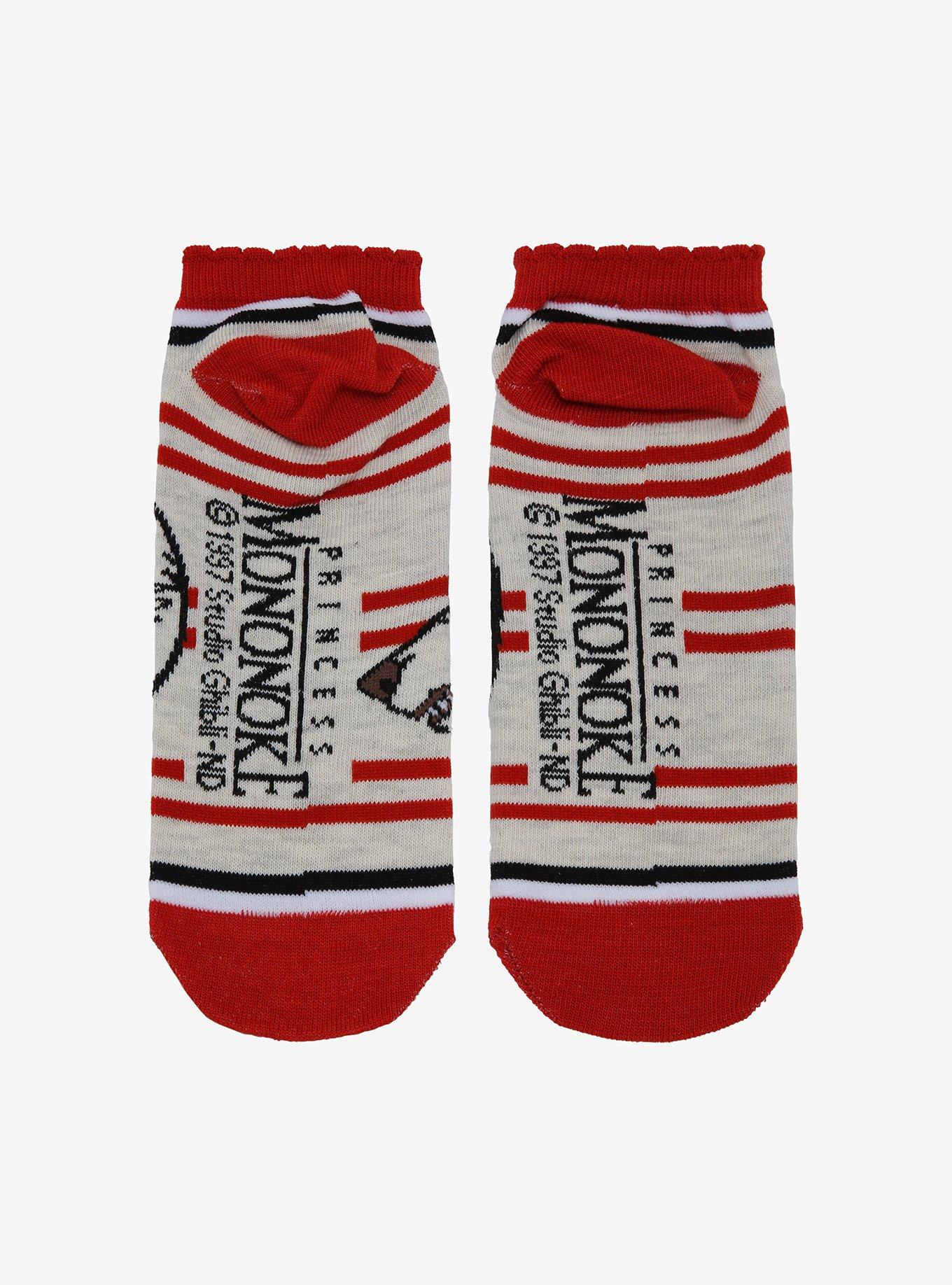 Studio Ghibli Princess Mononoke Ruffle No-Show Socks, , alternate