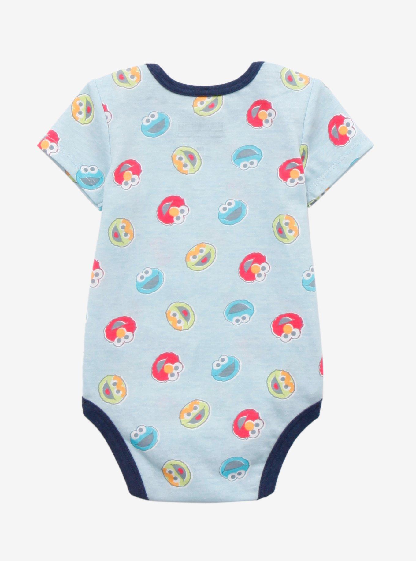Sesame Street Monsters Infant One-Piece - BoxLunch Exclusive, LIGHT BLUE, alternate
