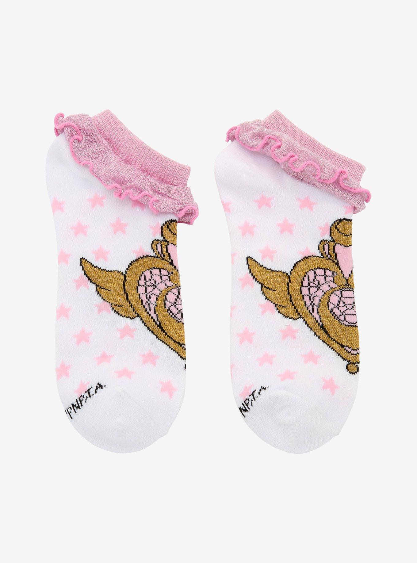 Sailor Moon Crisis Compact Ruffle No-Show Socks, , alternate